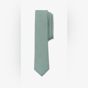 Birdy Grey Simon Necktie with Pocket Square Green NWT IN PACKAGE